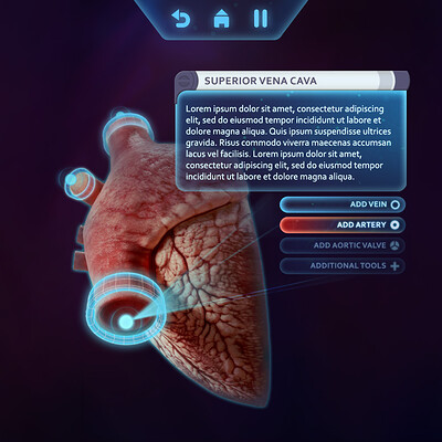 Medical Game UI Concept
