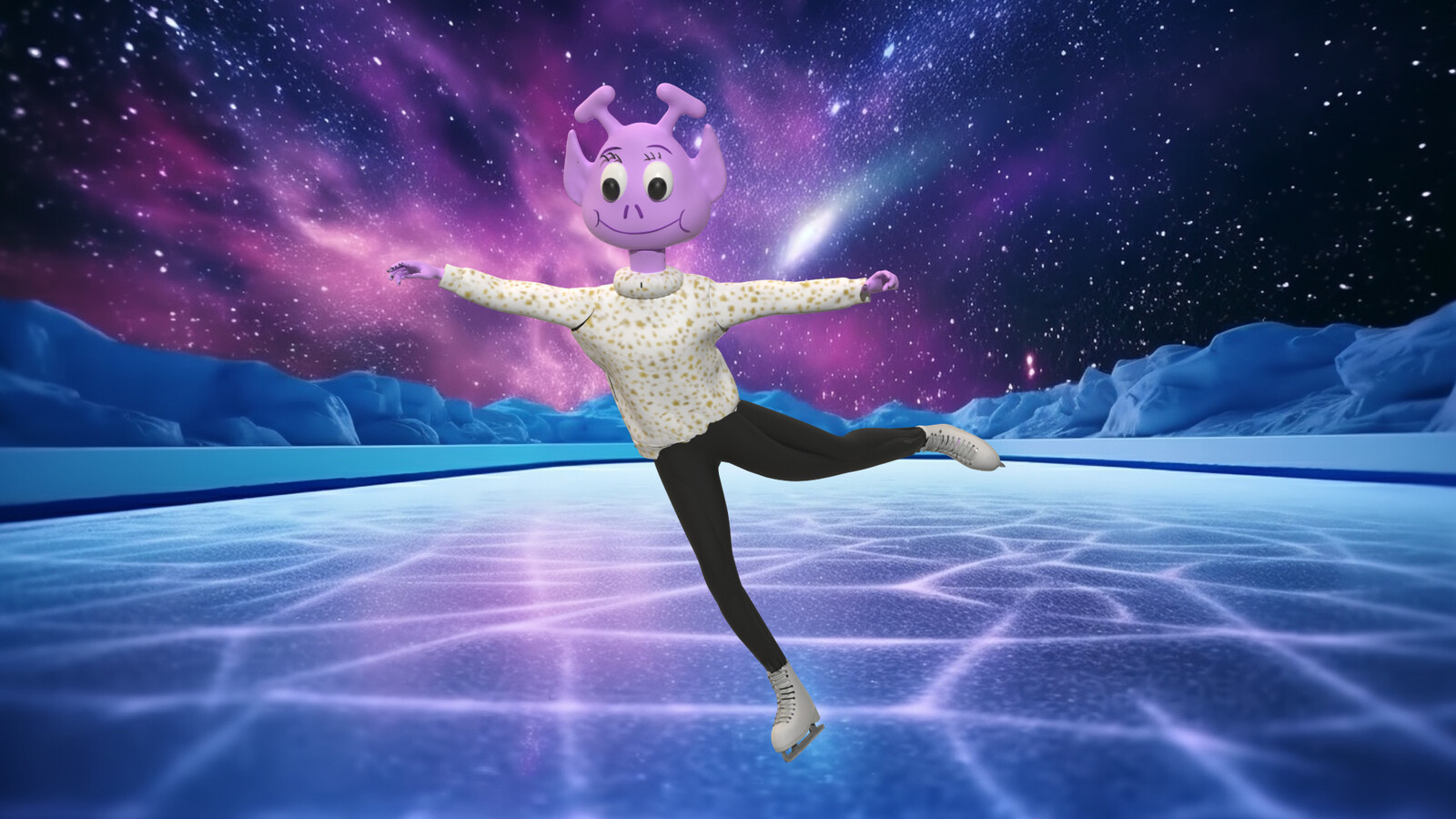 Penny Alien Ice Skater