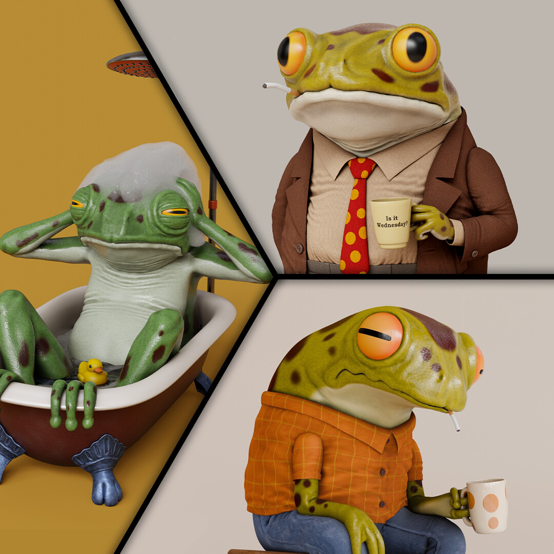 ArtStation - Frogs Day