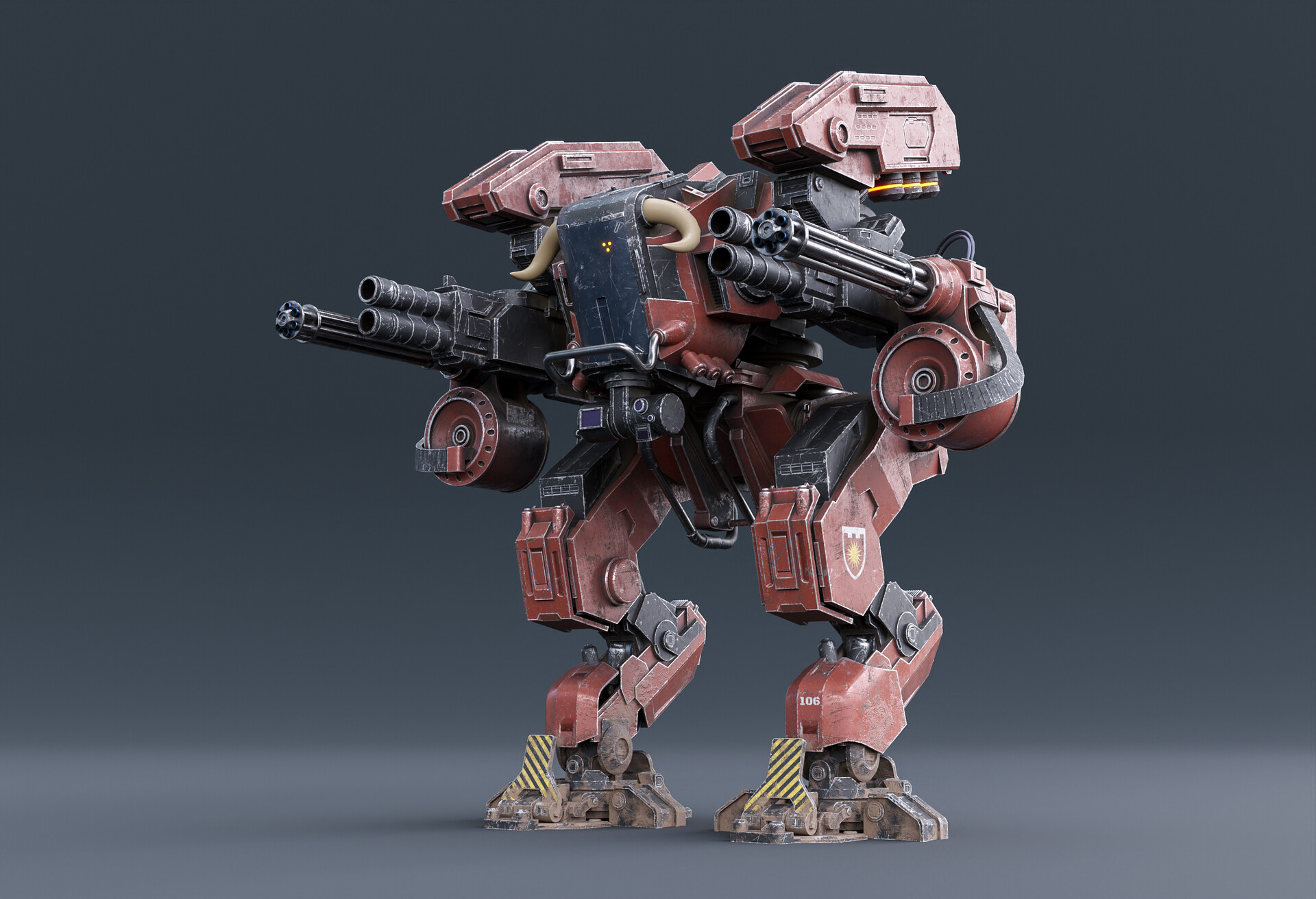 ArtStation - Mecha 3d game-ready