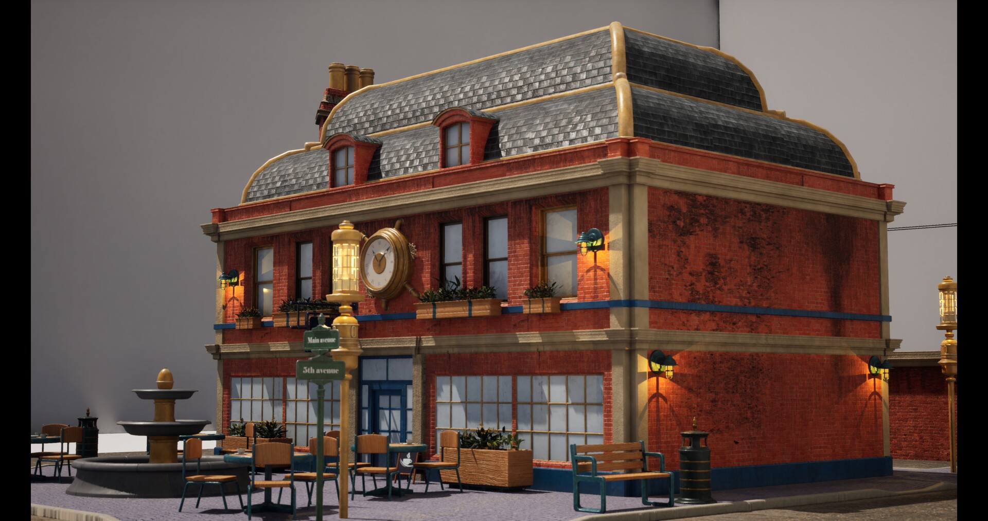 ArtStation Victorian / Steampunk house