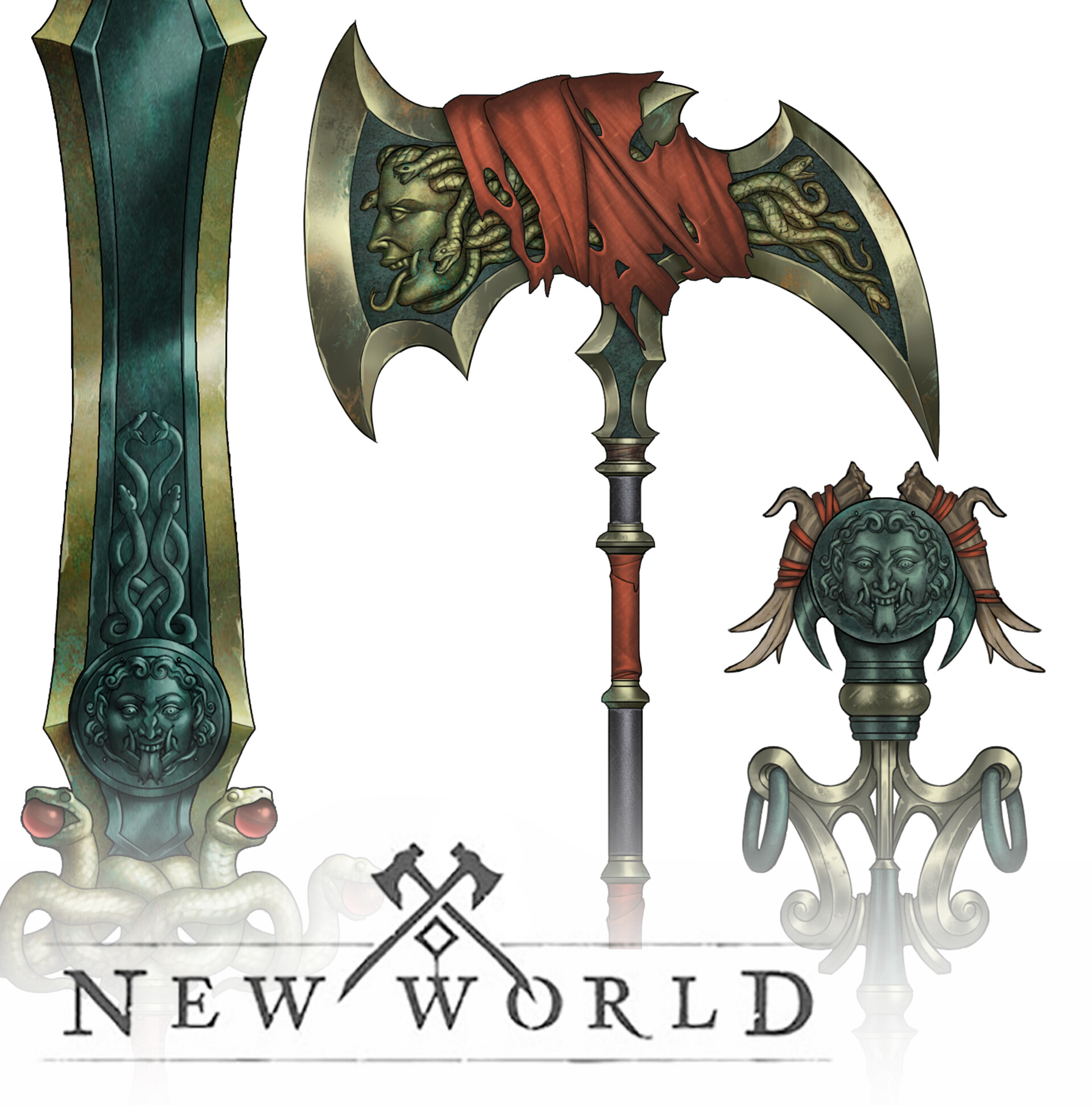 ArtStation - Hercyne Raid Base weapons