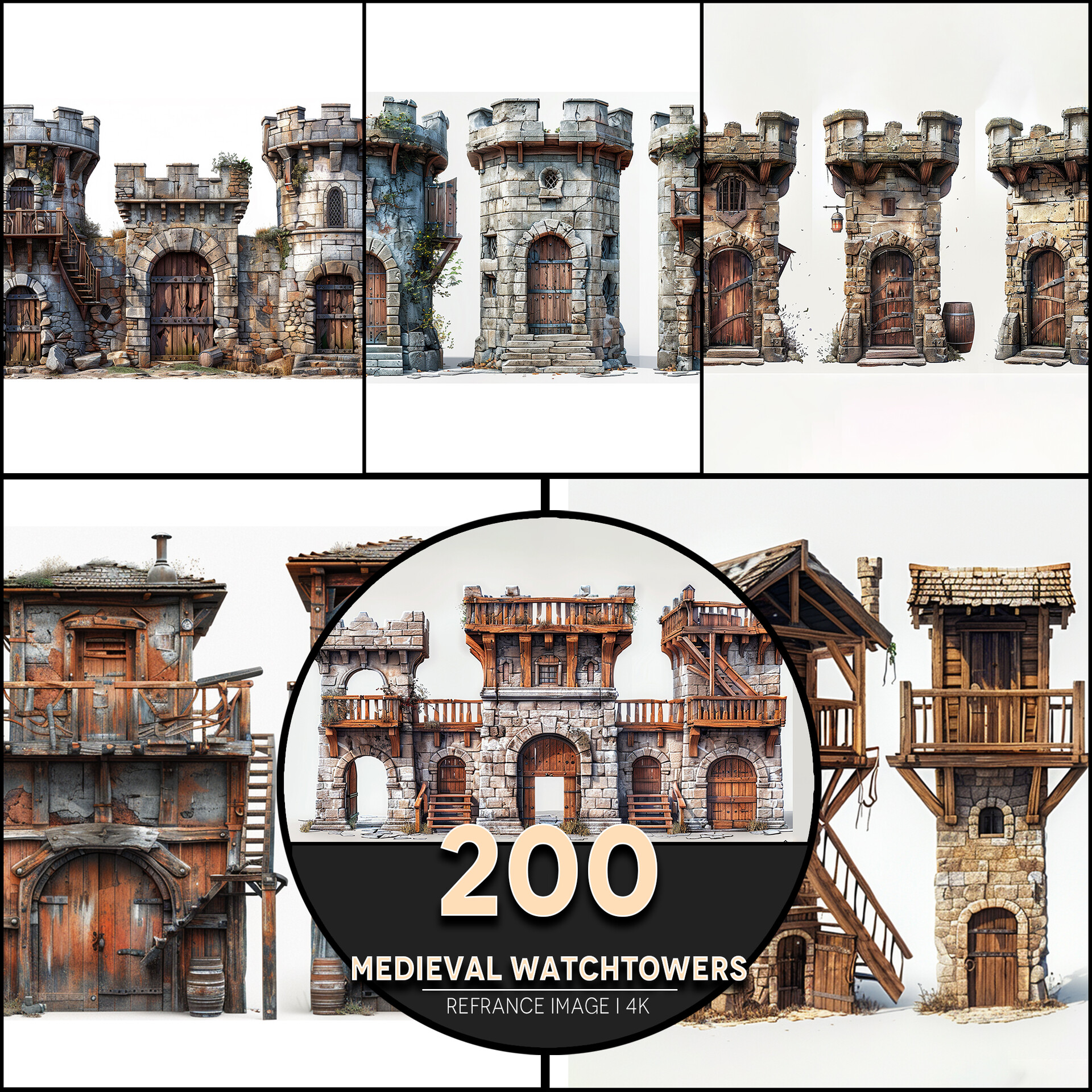 ArtStation - Medieval Watchtowers 4K Reference/Concept Images