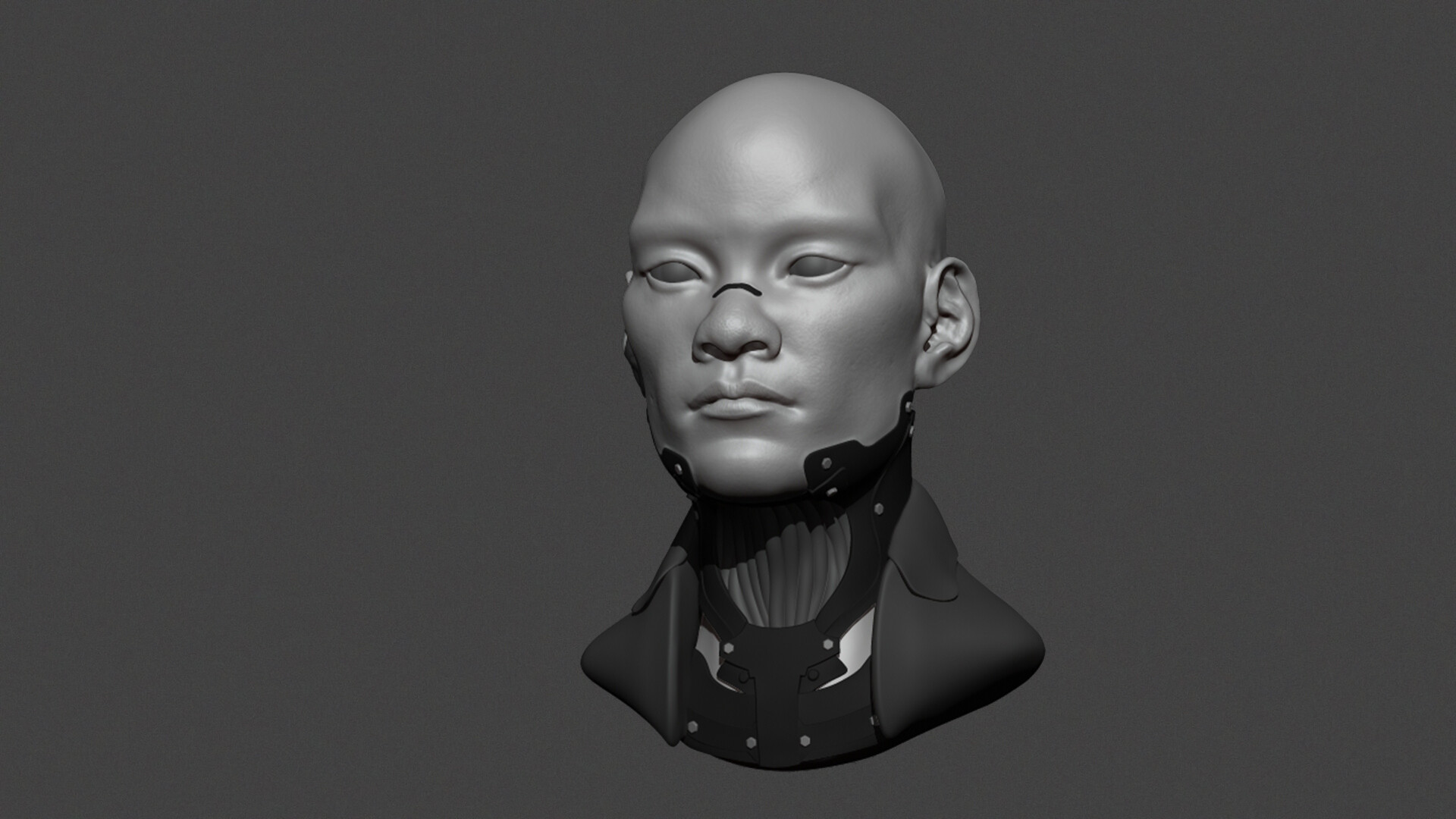 ArtStation - Head Study Practice - Cyberpunkish