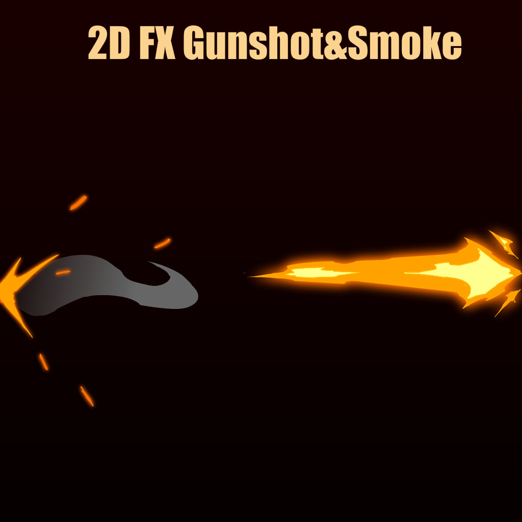 ArtStation - 2D FX Gunshot&Smoke