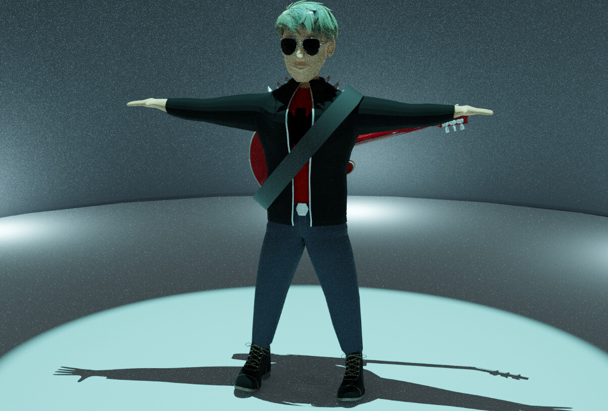 ArtStation - ROCKSTAR 3D GUITARIST