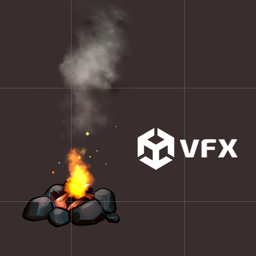 ArtStation - Bonfire effect. Unity vfx graph