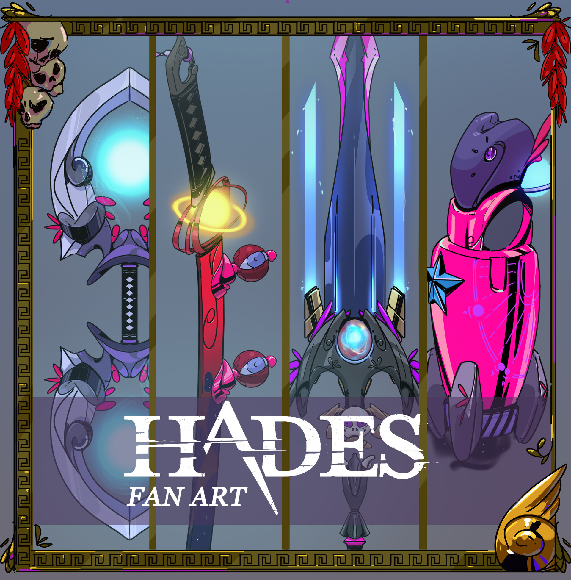 ArtStation - Hades Fan Art - Prop concepts