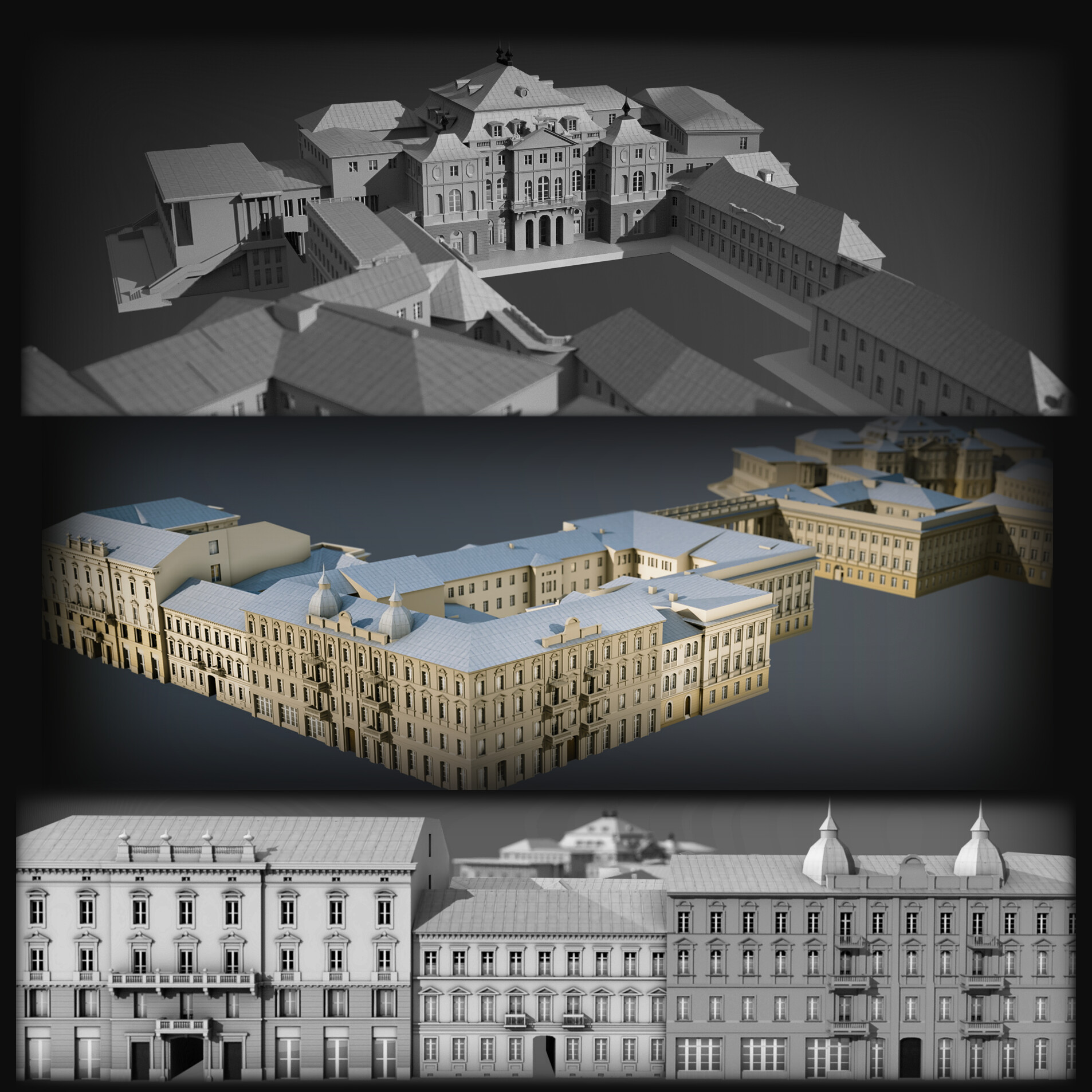 ArtStation - Saxon Palace - 3d model for AR app