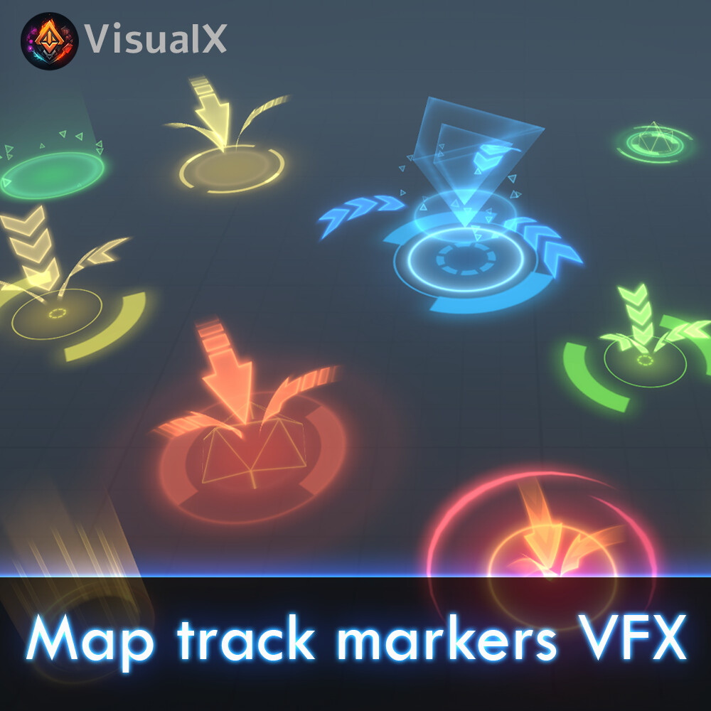 ArtStation Spawn, map track markers VFX