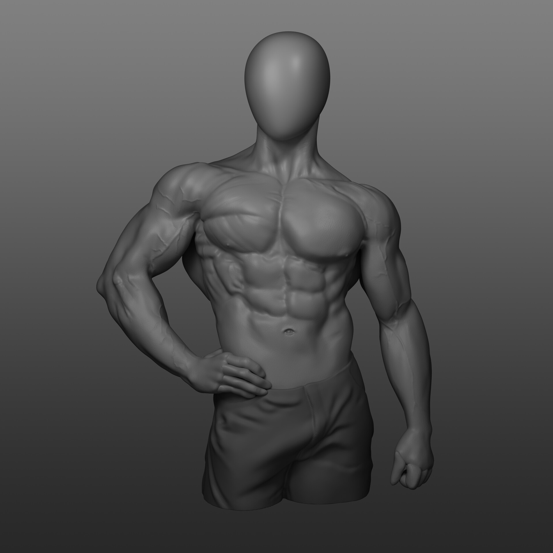 Artstation - Frank Zane - Upper Body Sculpt