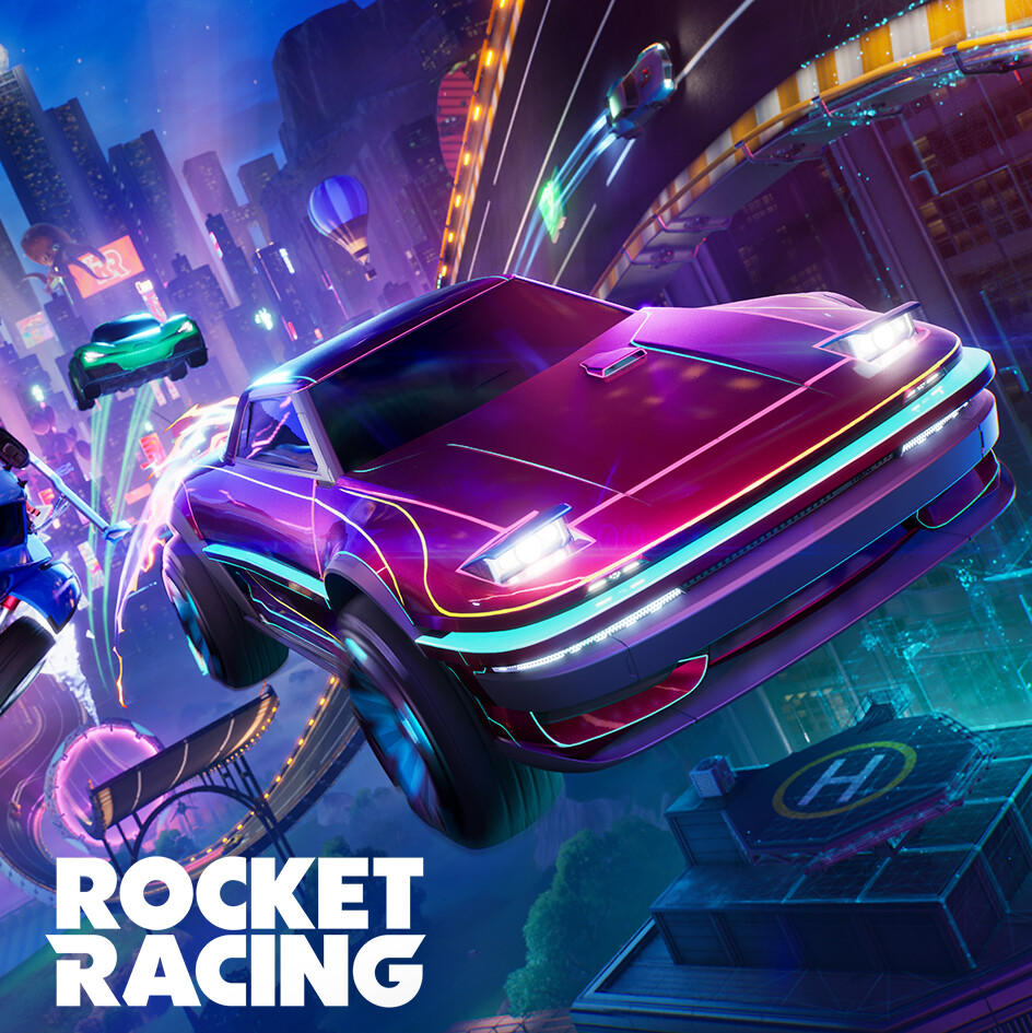 ArtStation - Rocket Racing Neon Rush - Season 2 Keyart