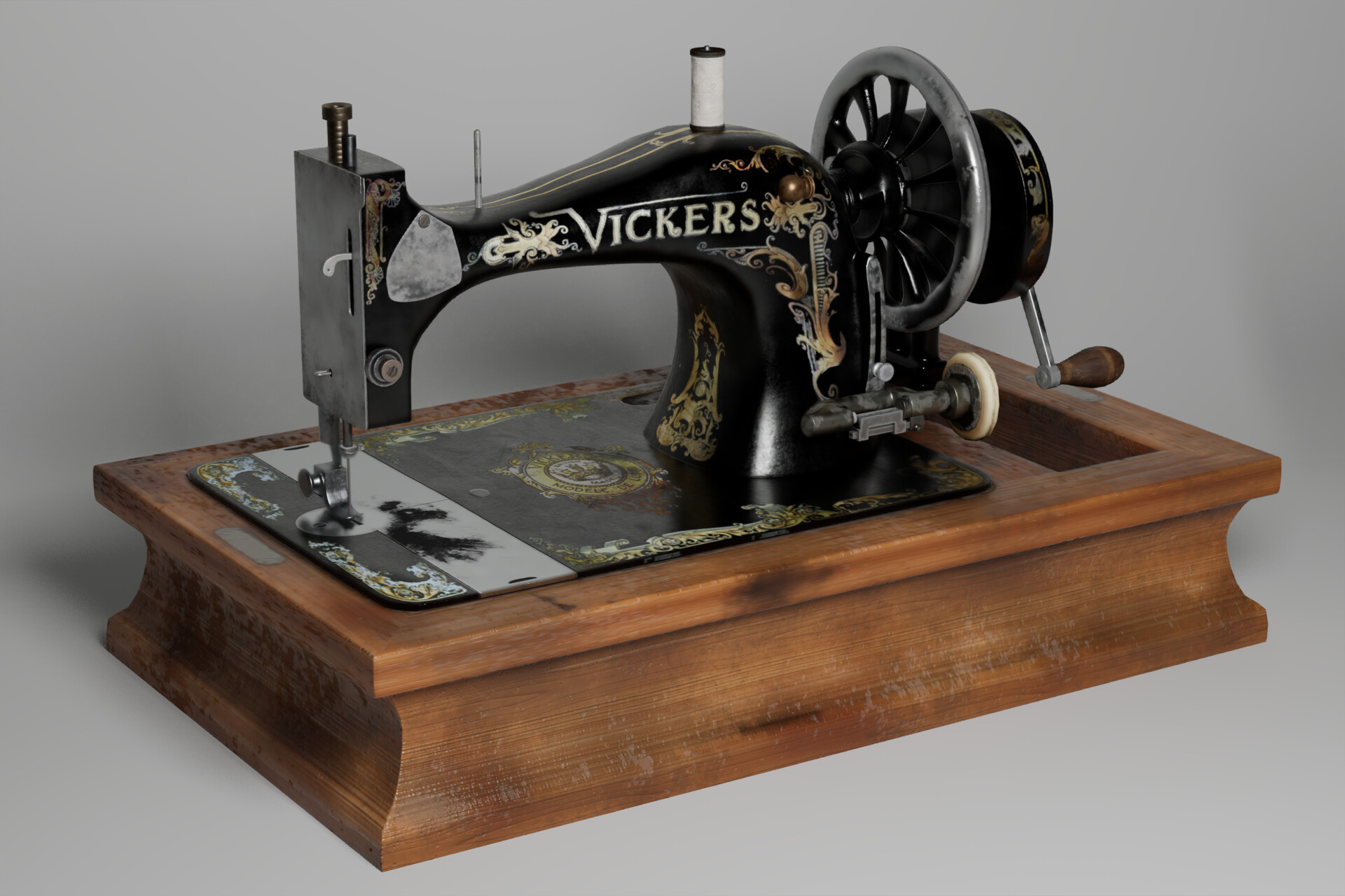 ArtStation - Antique Vickers Sewing Machine