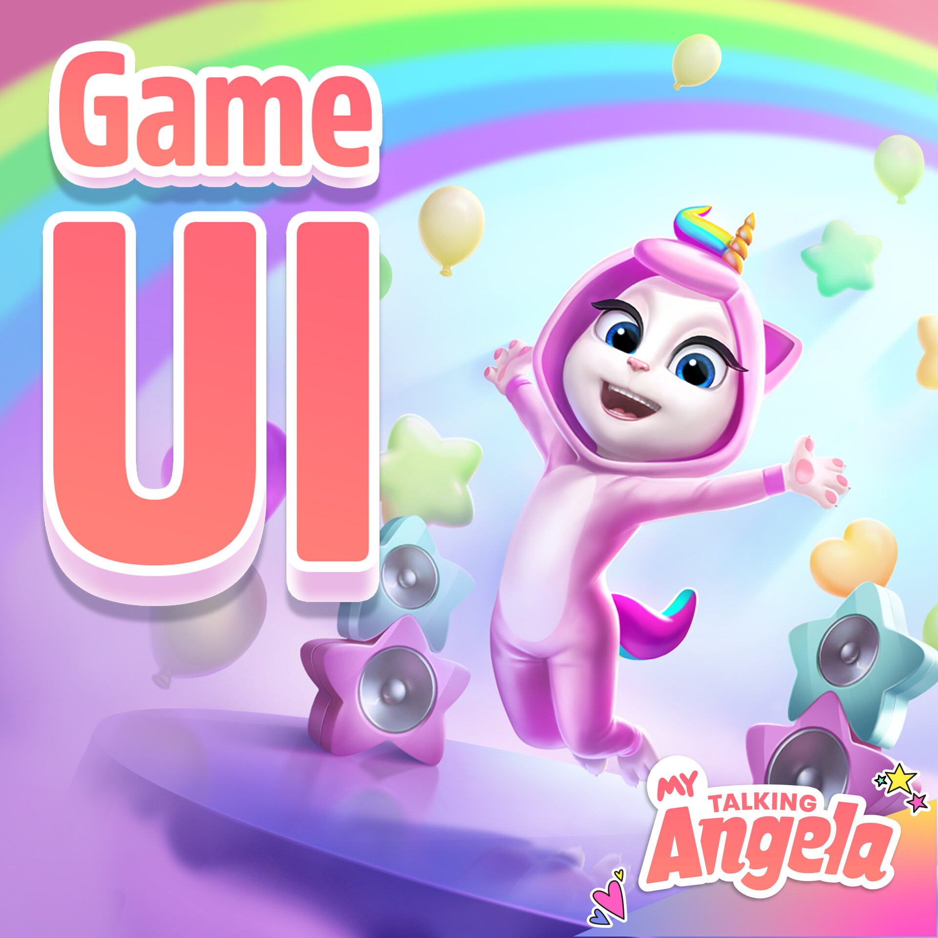 ArtStation - My Talking Angela - Game UI