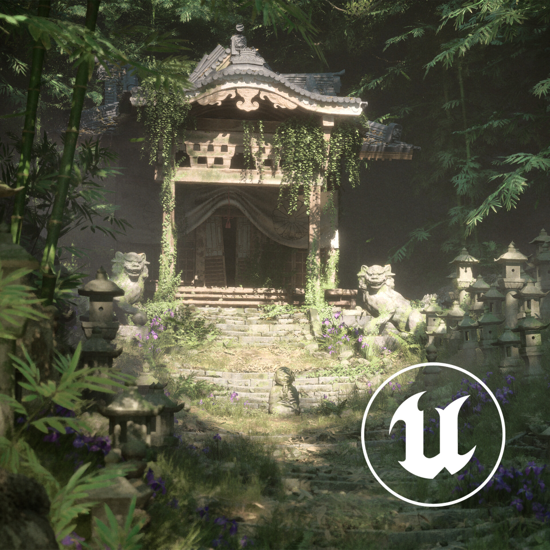 ArtStation - Ruined Japanese Shrine