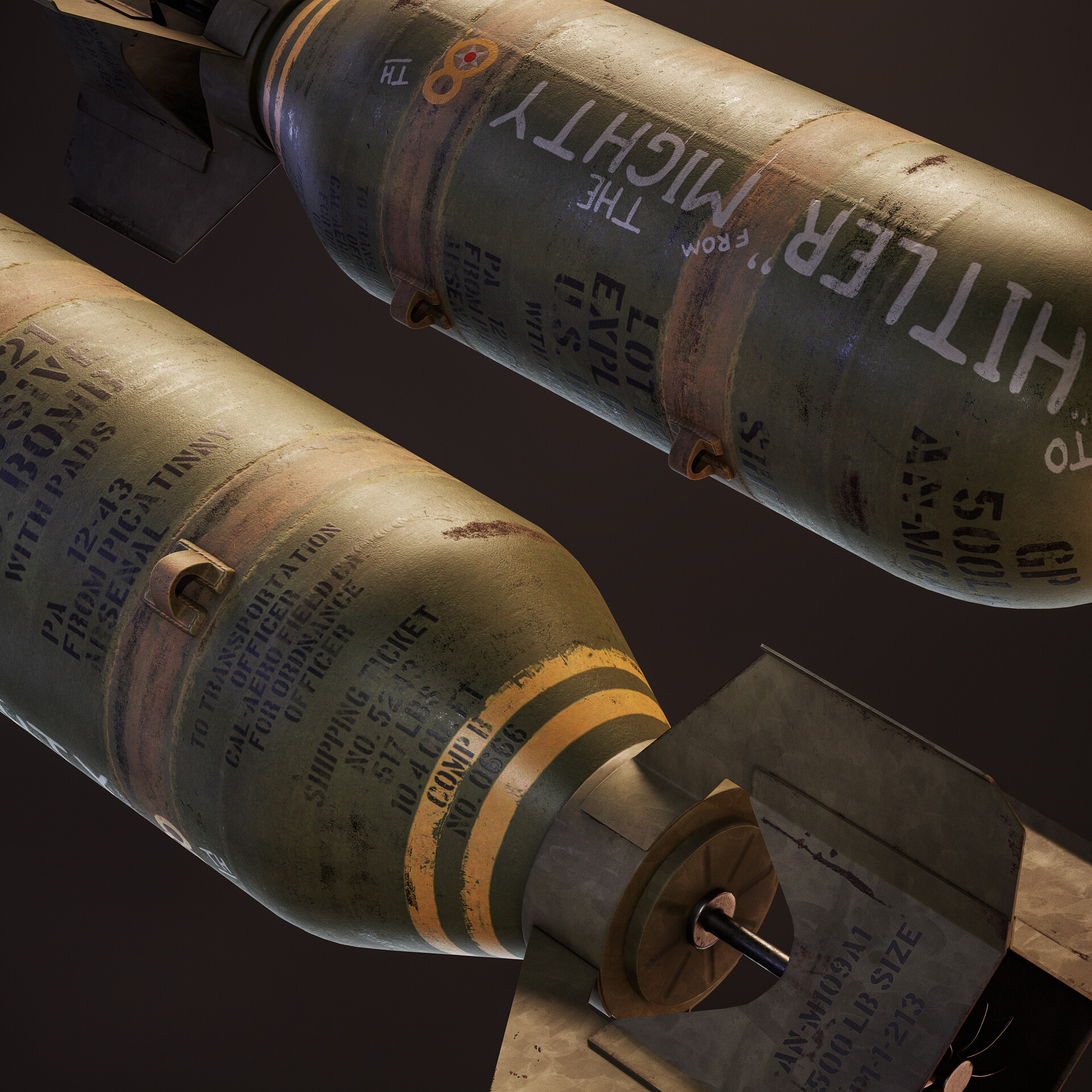 ArtStation - AN-M64A1 Aerial bomb