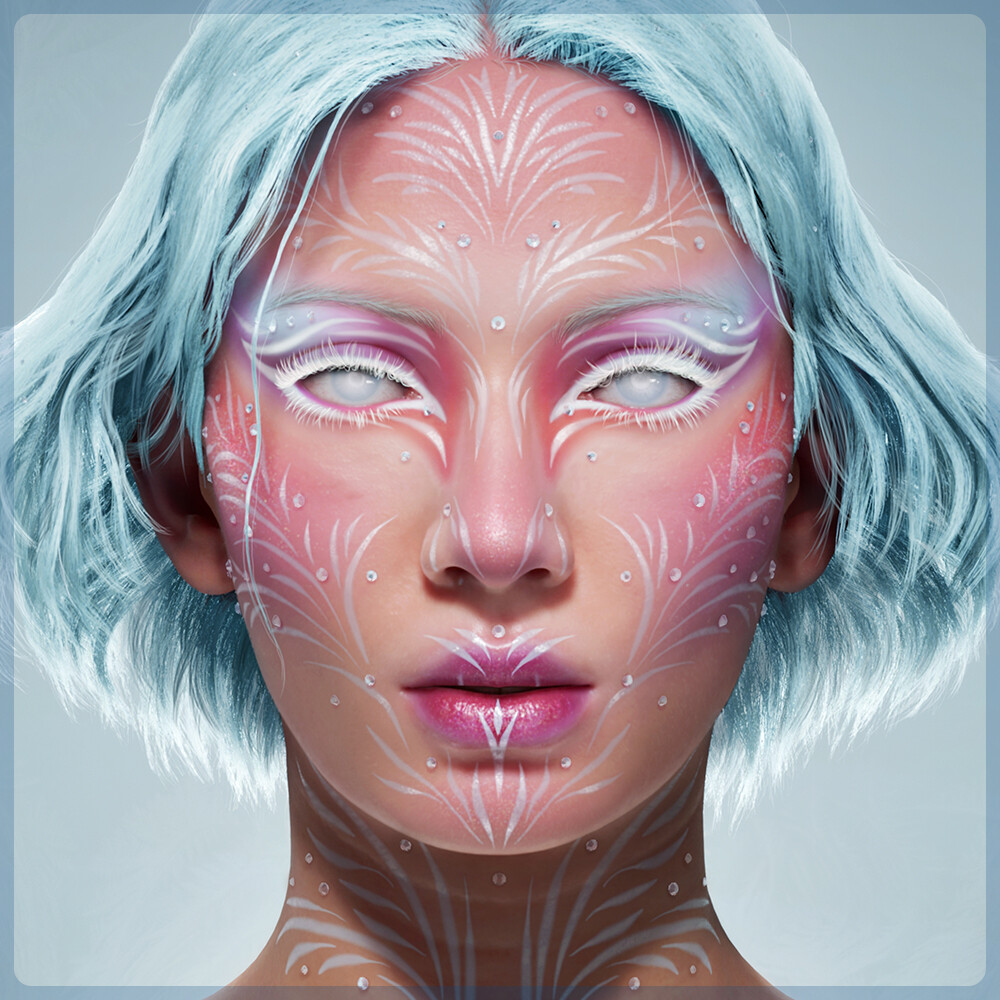 ArtStation NYX CGI Halloween Makeup contest