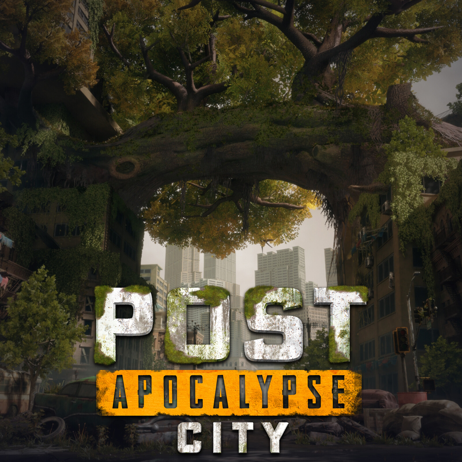 Full ENV - Post Apocalypse City (Realistic PBR 3D Environment)