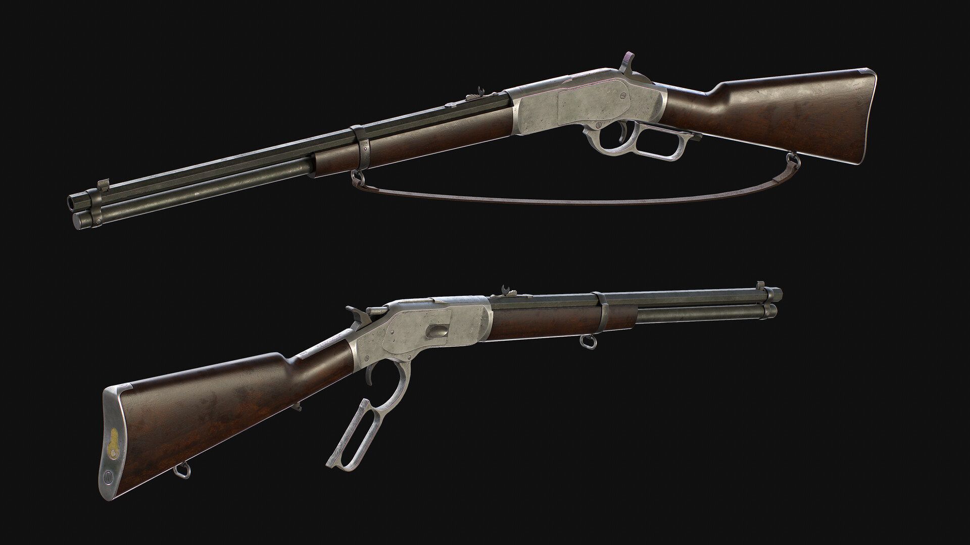 ArtStation - Winchester 1873 Lever-action Rifle