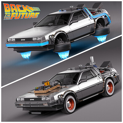 Back to The Future Cars (WIld West and Future)