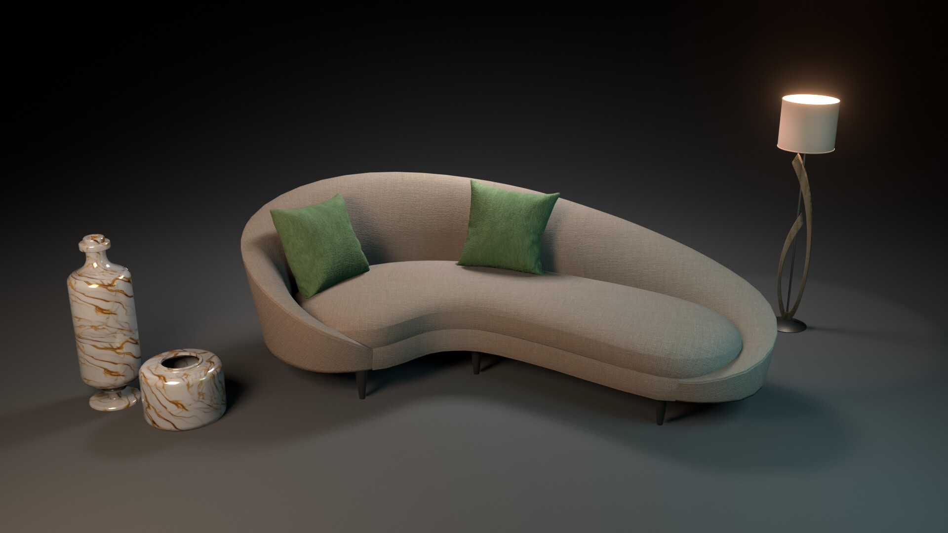 ArtStation - SOFA SCENE 2