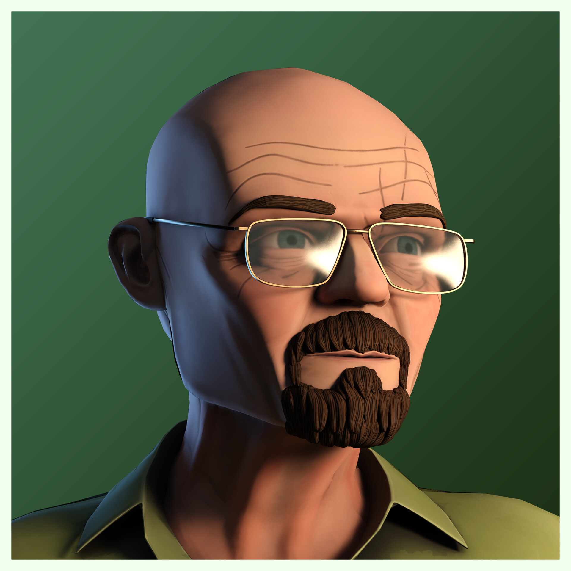 ArtStation - Stylized Walter White