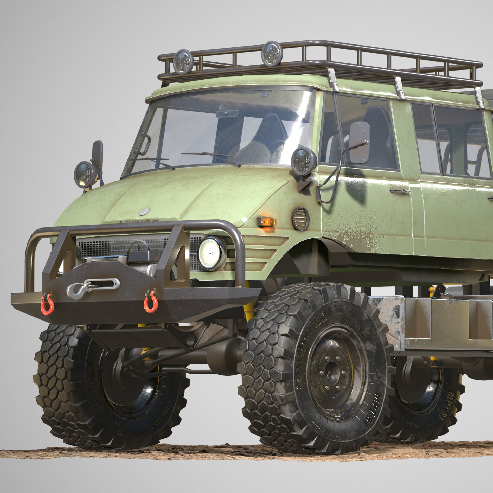 ArtStation - 1976 Mercedes-Benz Unimog 416 Doka