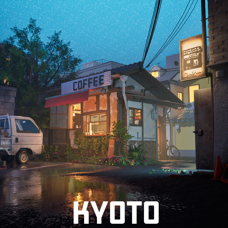 ArtStation - Kyoto Coffee