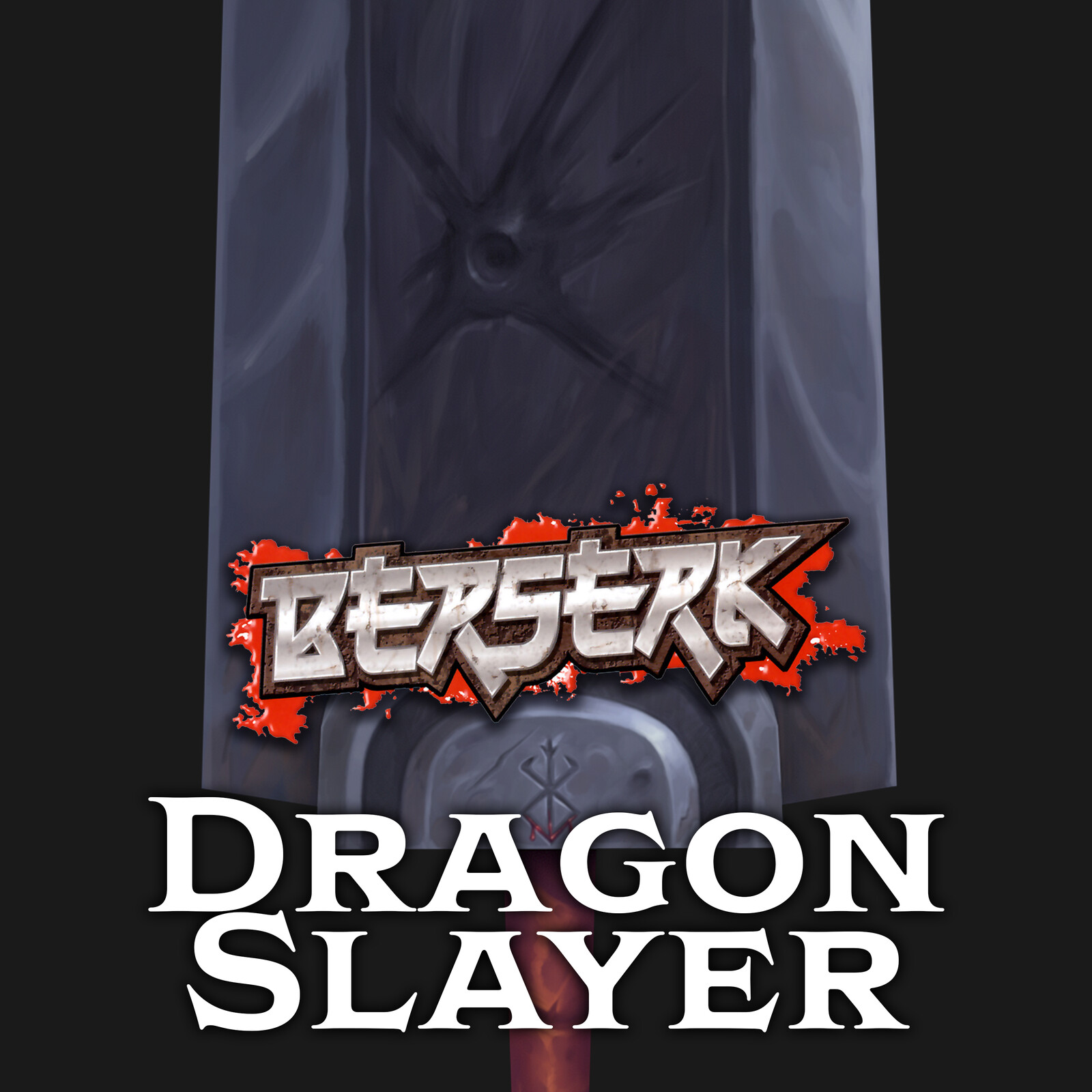 Iconic Dragonslayer from Berserk | Stylized Hand Painted Sword