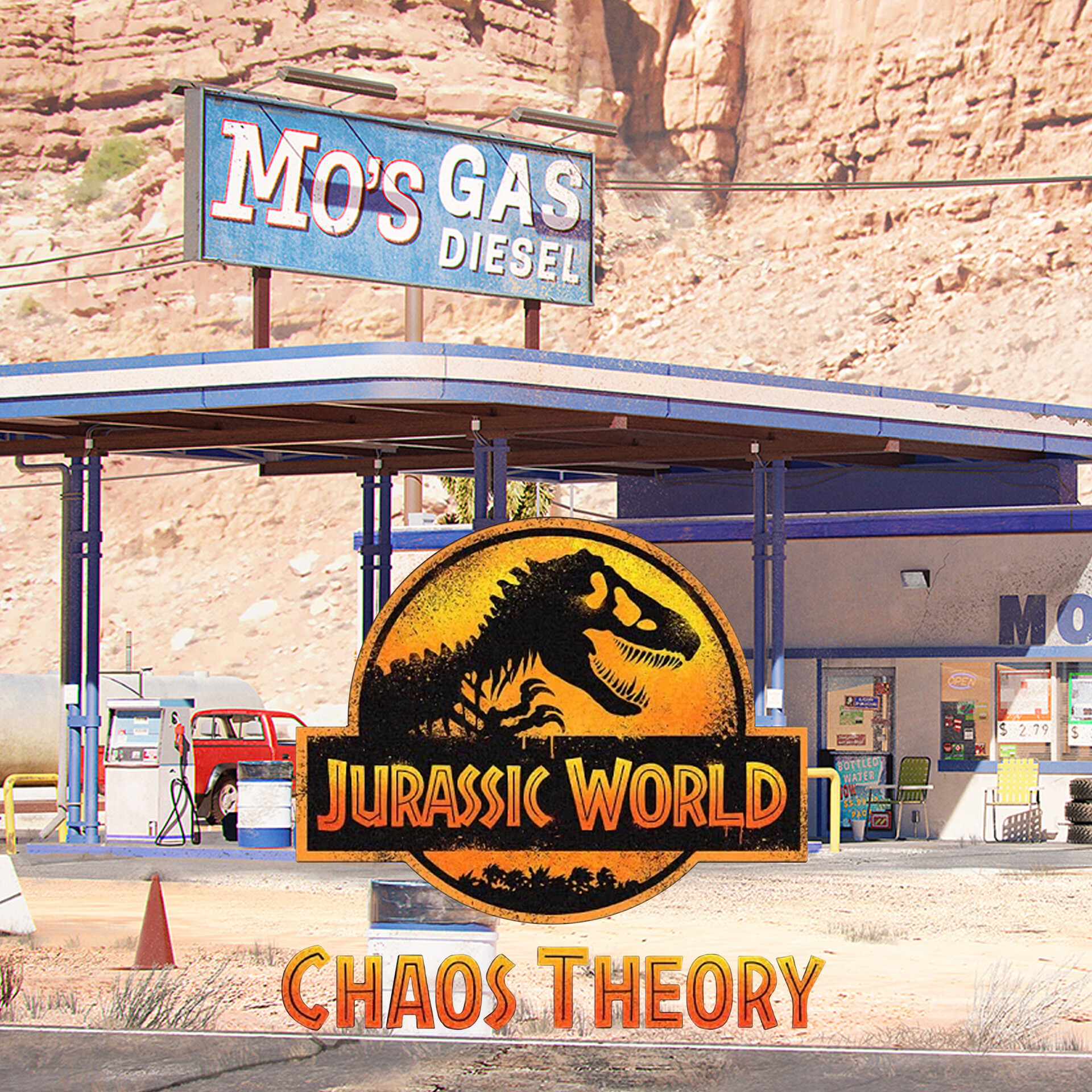 ArtStation - Jurassic World: Chaos Theory - Mo's Gas Station (S1)