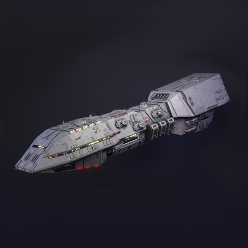 Artstation - Dreadnaught-class Heavy Cruiser