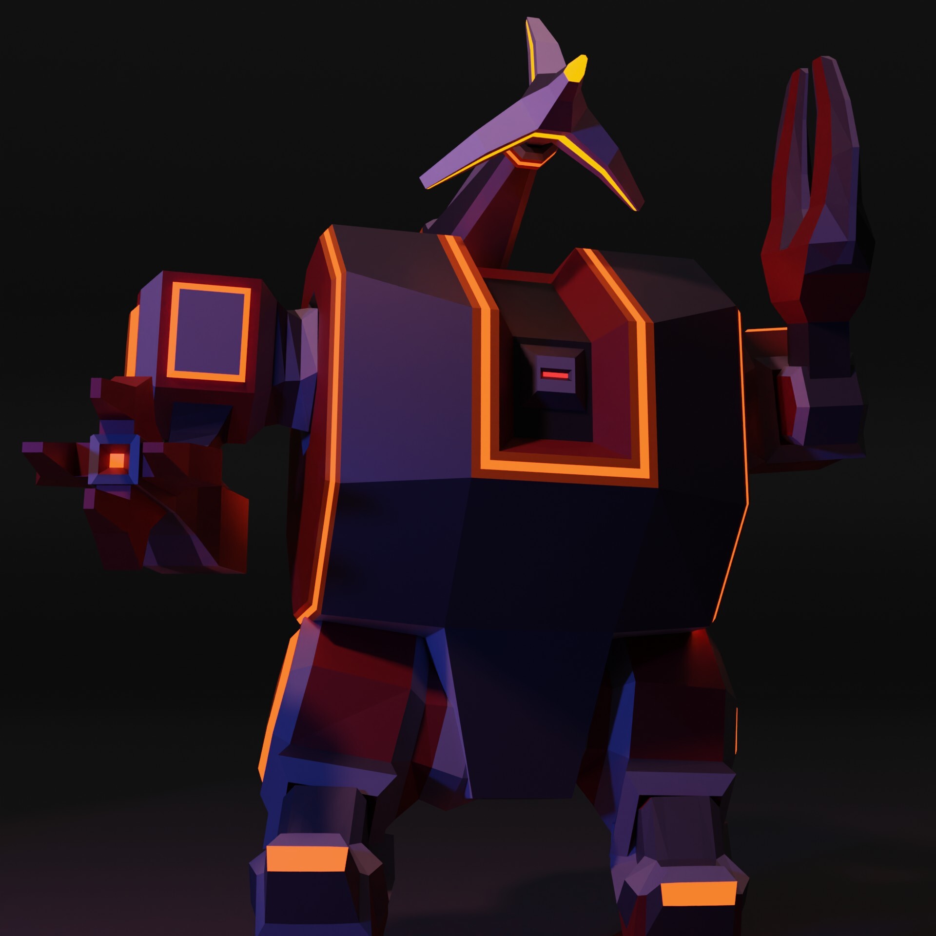 ArtStation - Mech Boss of My Group Project