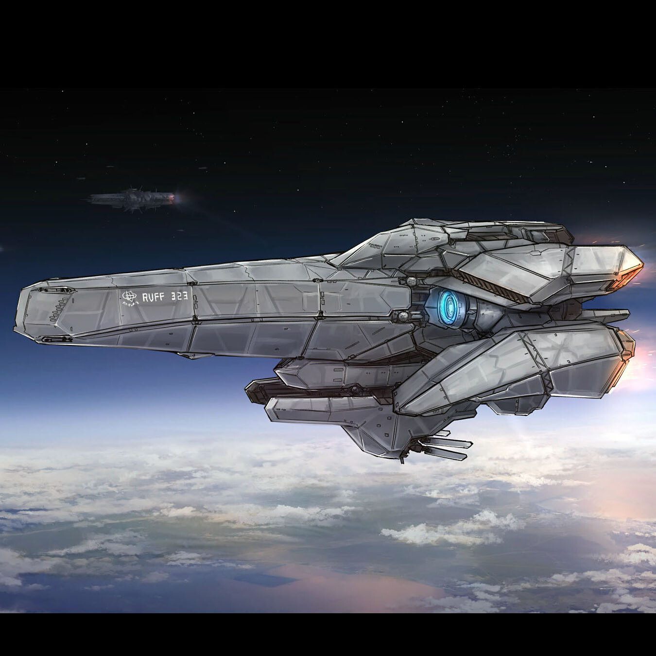 ArtStation - Space Frigate 20240605