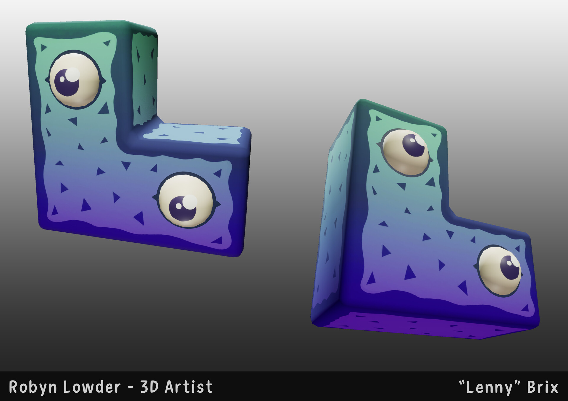 ArtStation - "The Brix" 3D Models - Infinita Internship - 1 Year