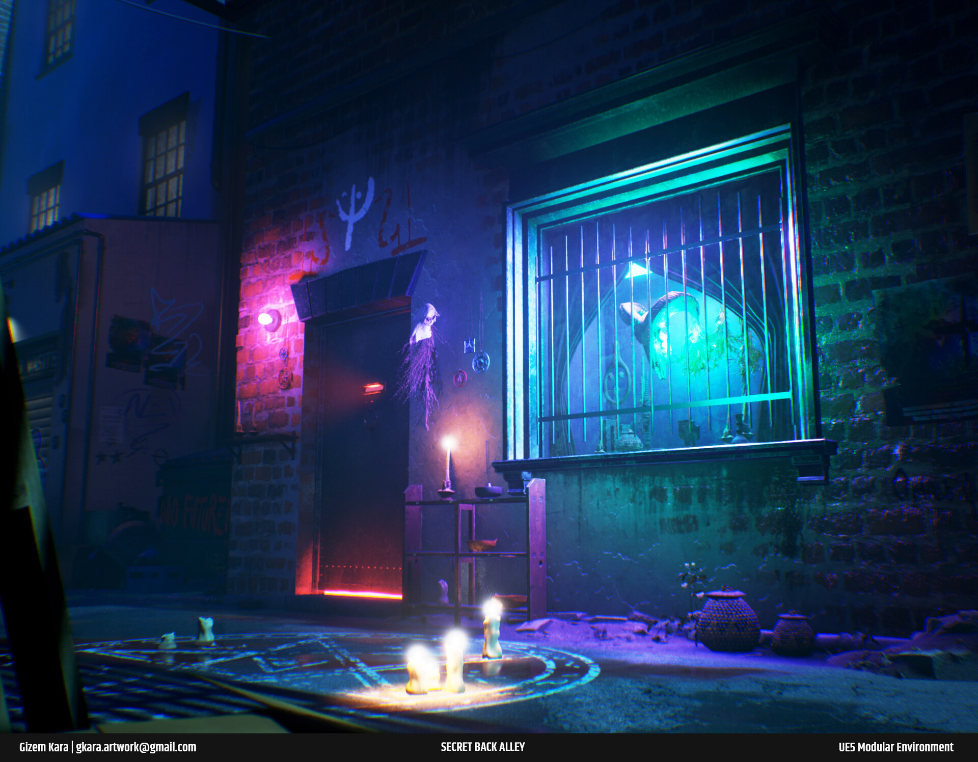 ArtStation - Supernatural Back Alley [UE5 Modular Environment]