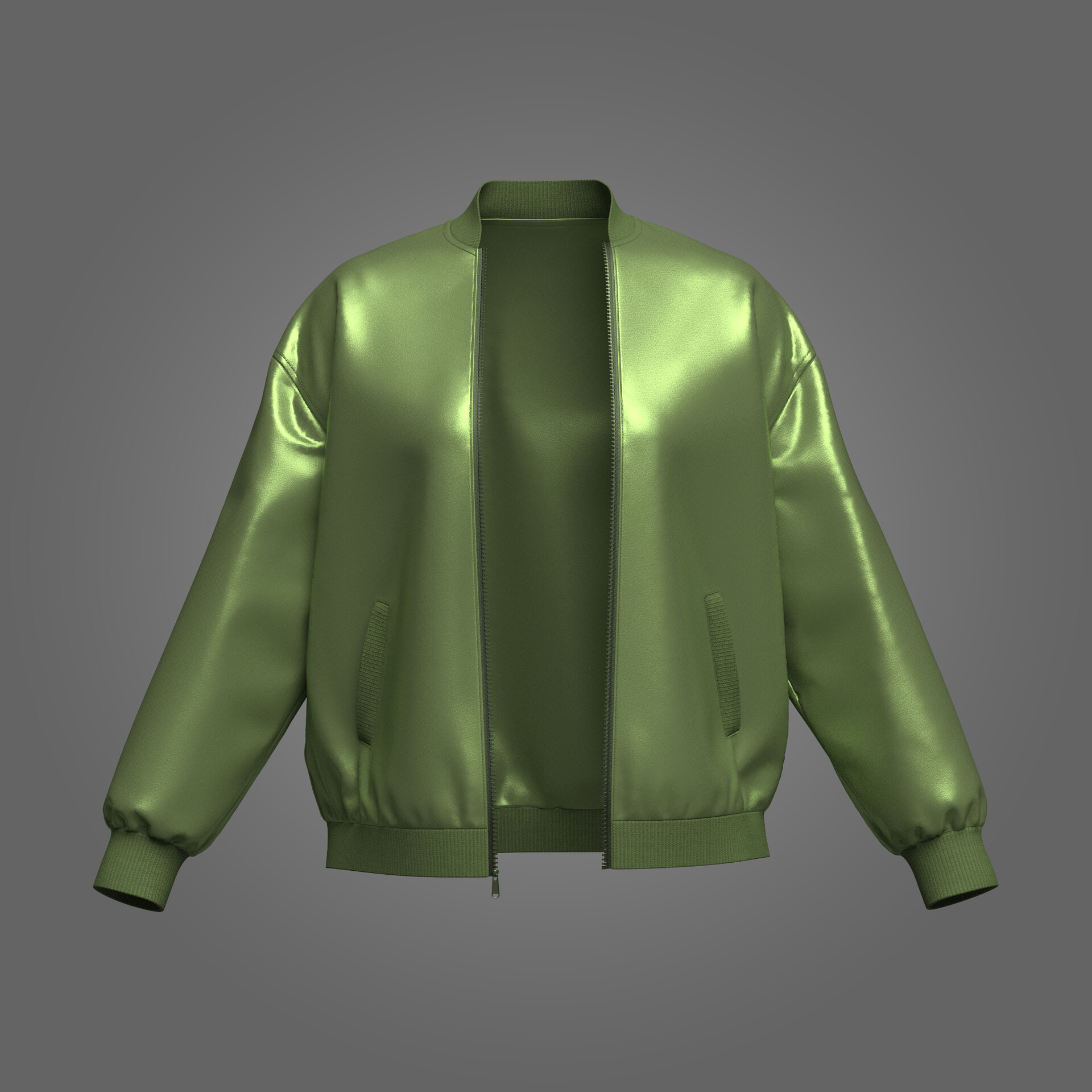 ArtStation Woman Bomber Jacket 3D Model