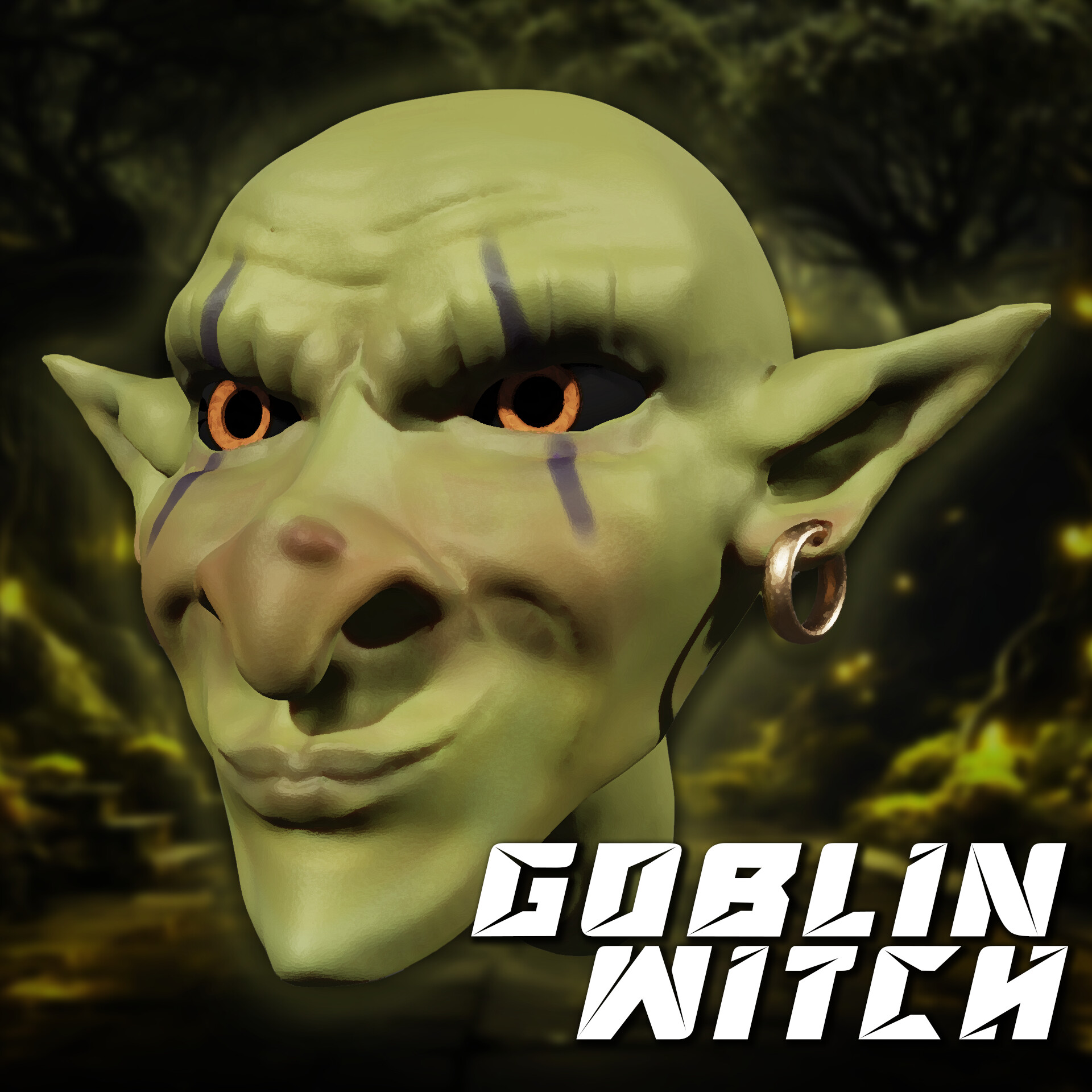 ArtStation - Goblin Witch - Head Sculpt