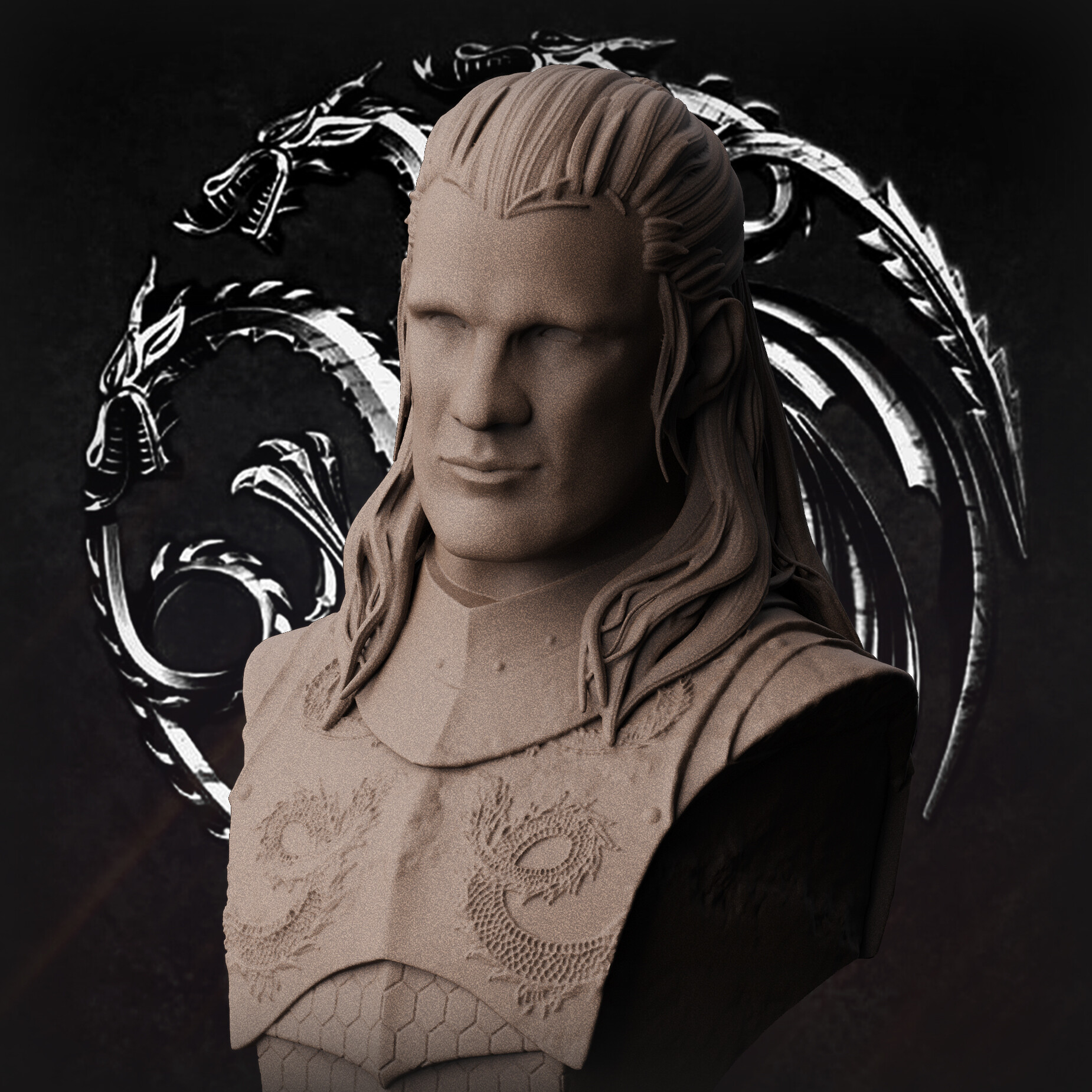 ArtStation - Daemon Targaryen Bust