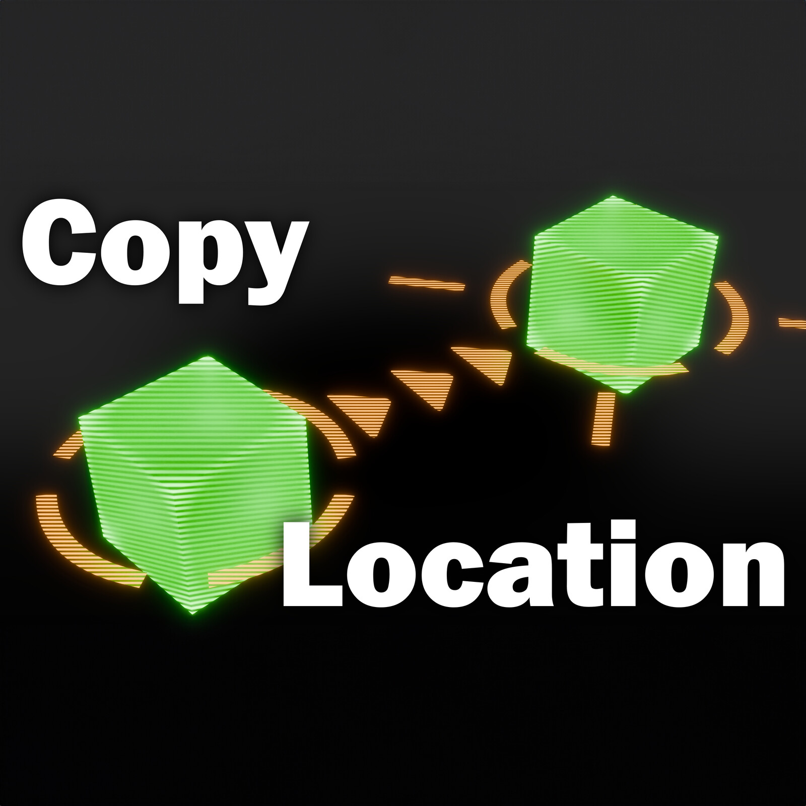 Copy One Object's Location to Another in Blender