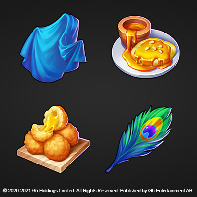 Game icons pack by SunStrike Studios showing high-quality 2D game icon art