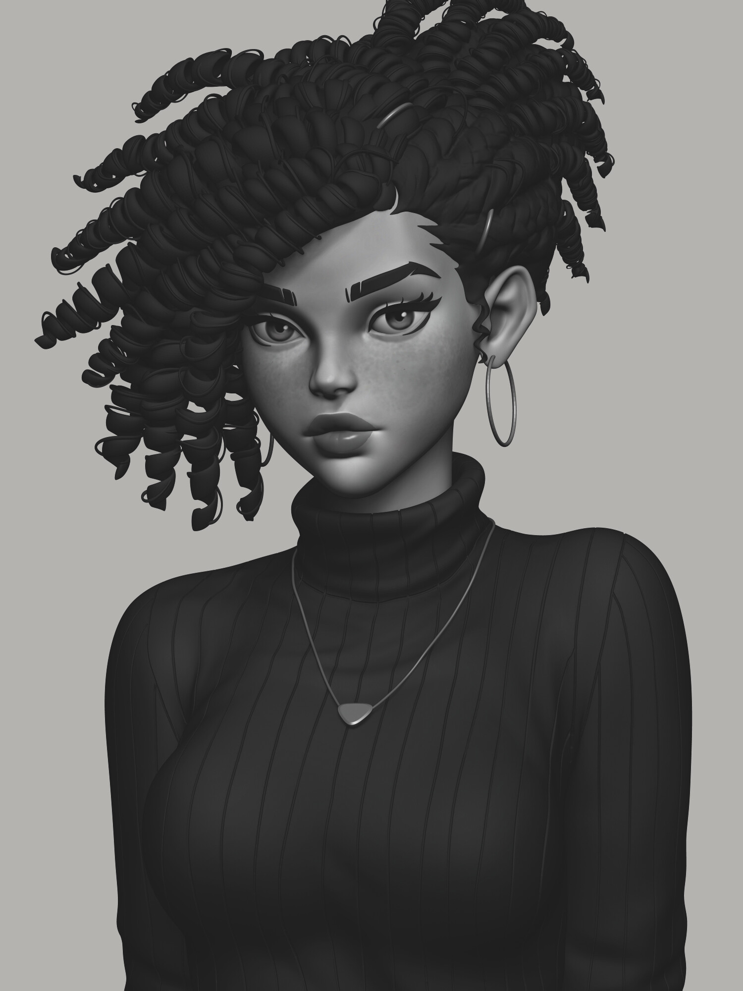 ArtStation - Curly Hair 2