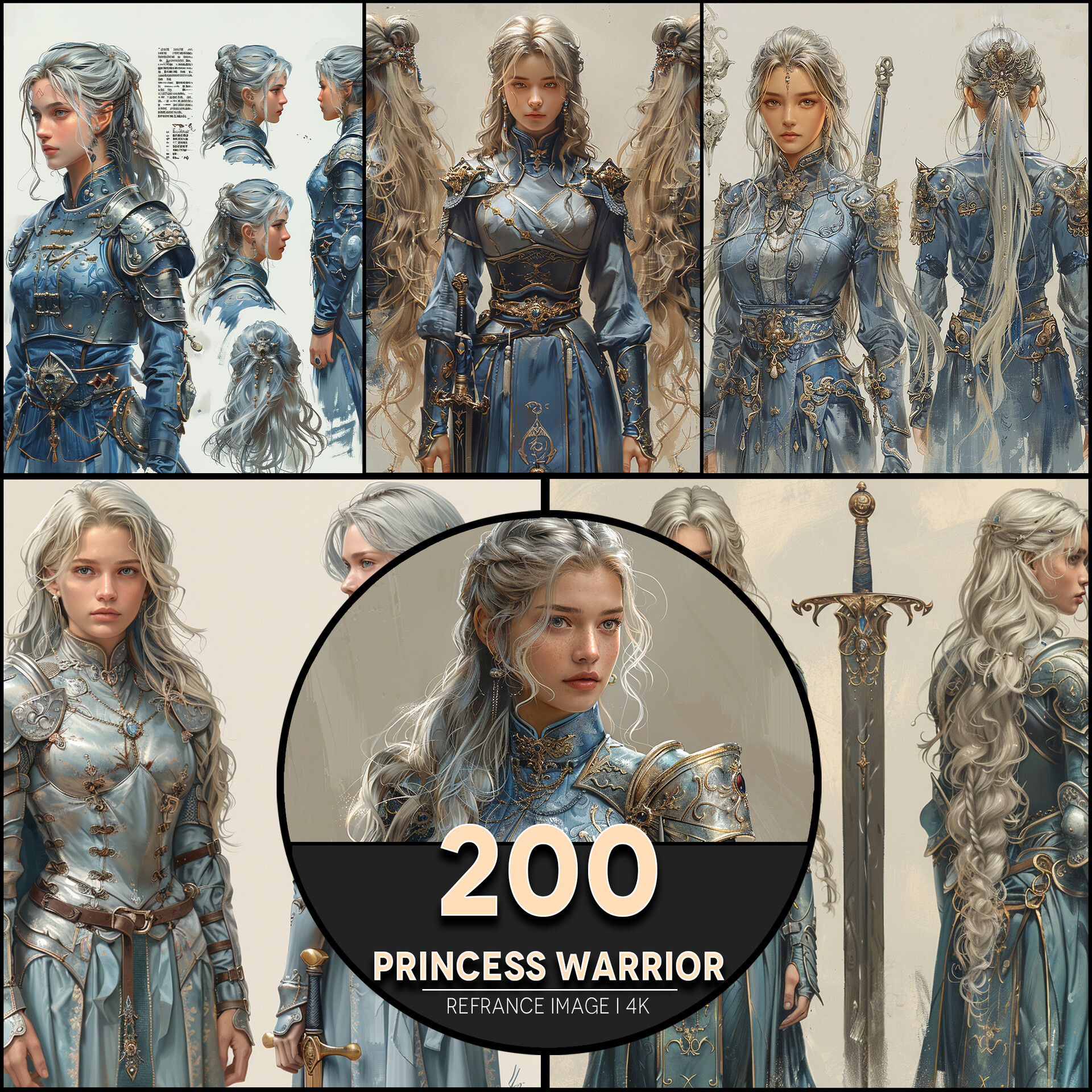 ArtStation - Princess Warrior 4K Reference/Concept Images