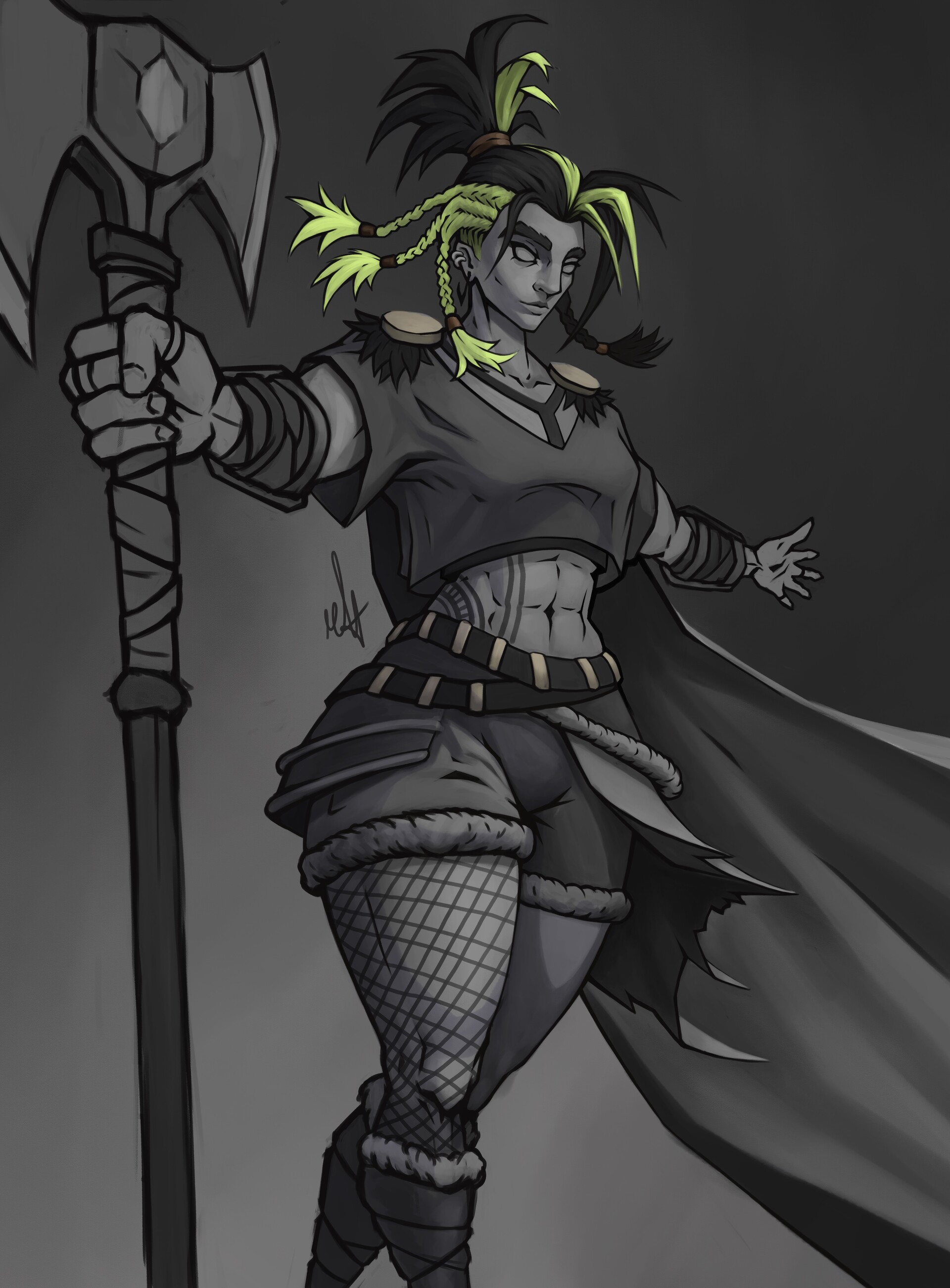 ArtStation - Punk Valkyrie DND Character Art