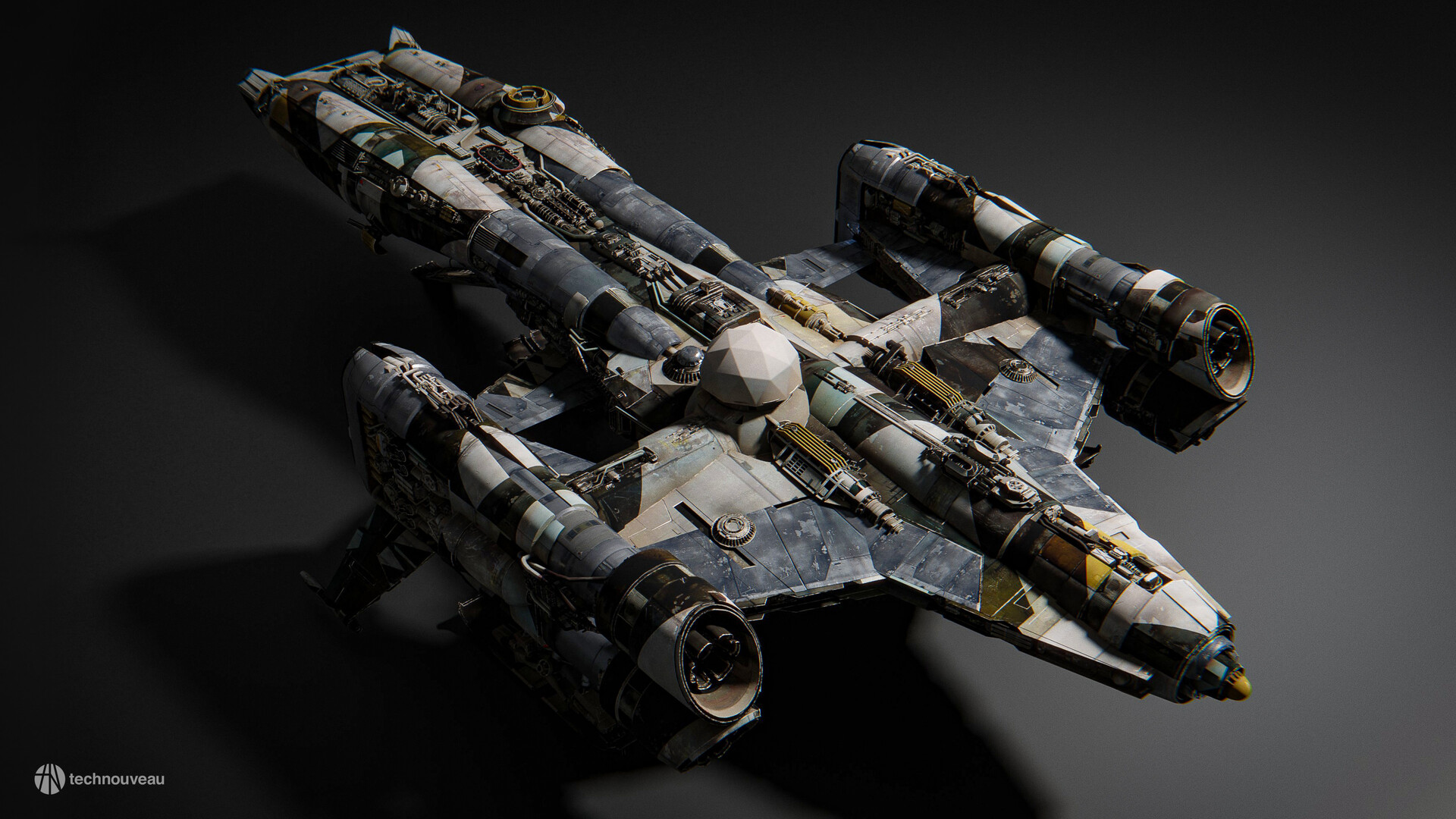 ArtStation - Bounty Hunter Ship WIPs