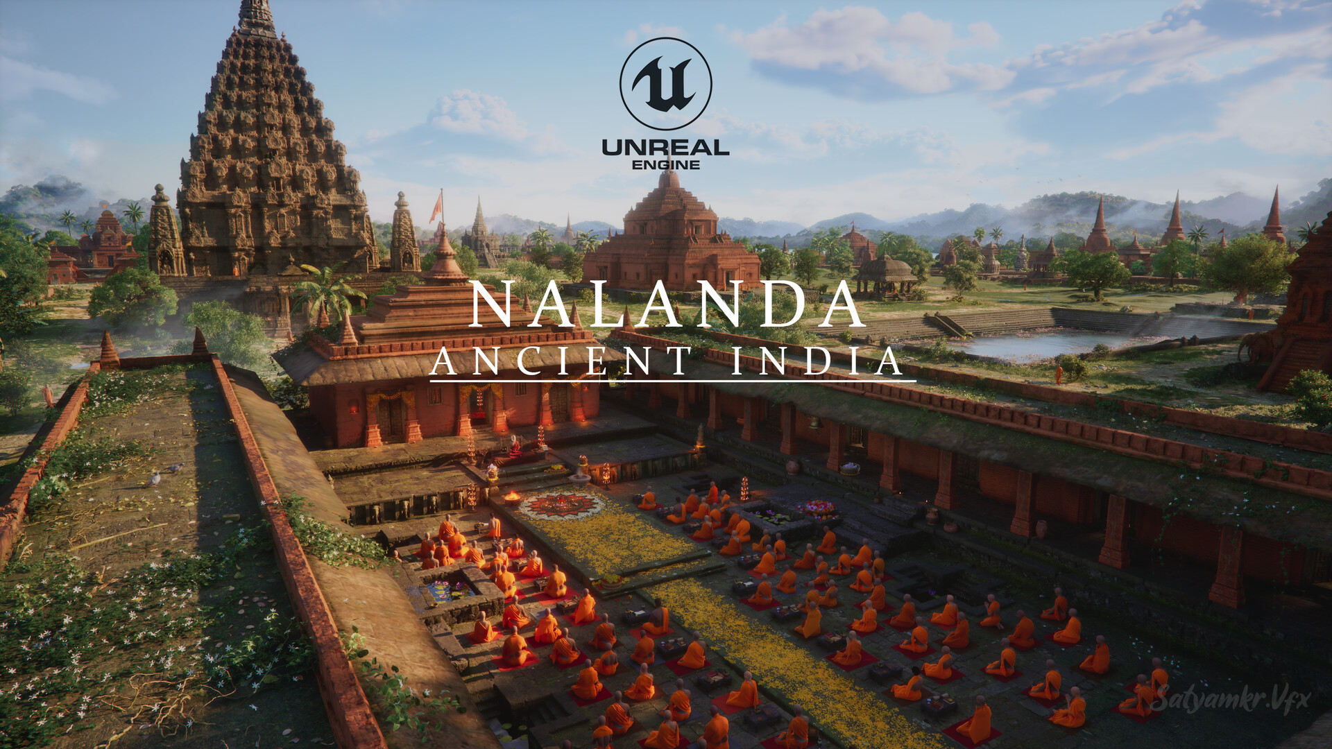 Artstation - Nalanda, Ancient India Environment Art