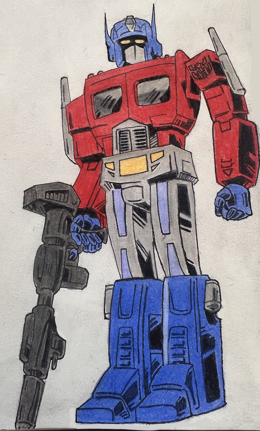 ArtStation - Optimus Prime (Colored Pencil)