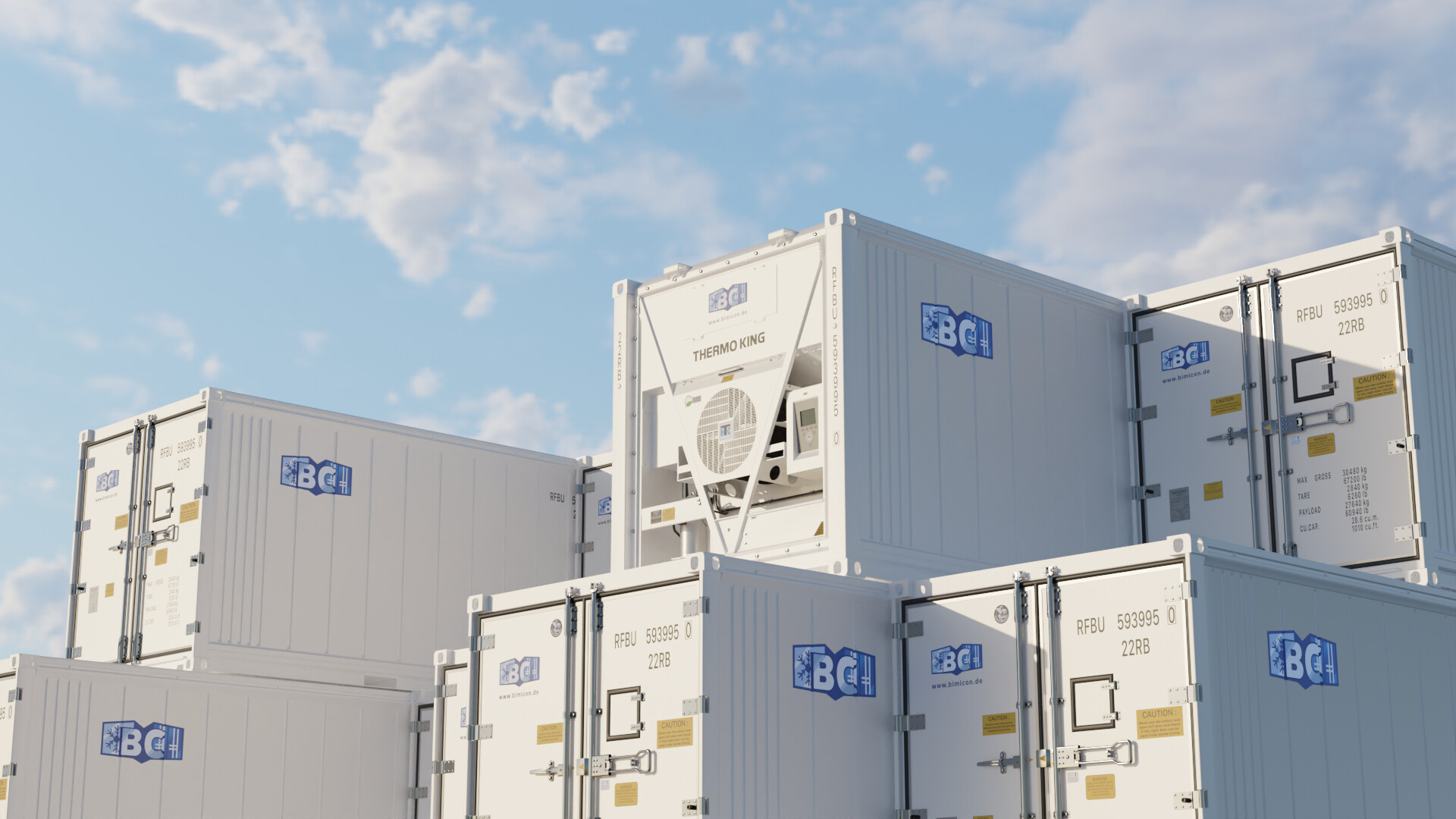 ArtStation - 3D Industrial Refrigerated Shipping Containers