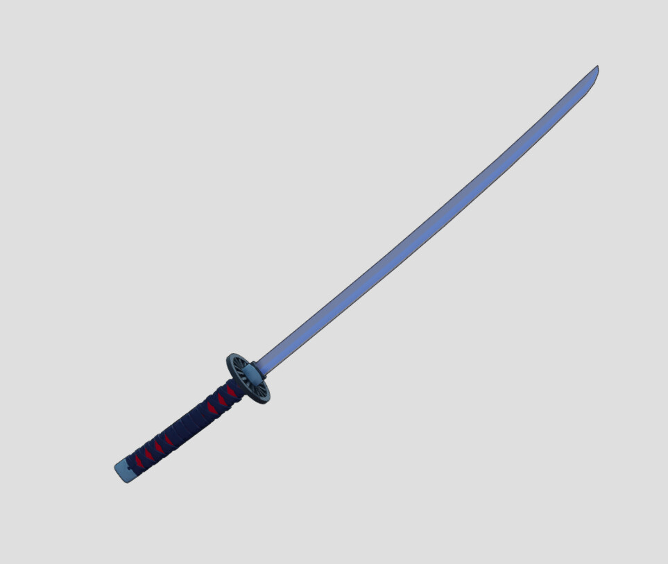 ArtStation - demon slayer katana