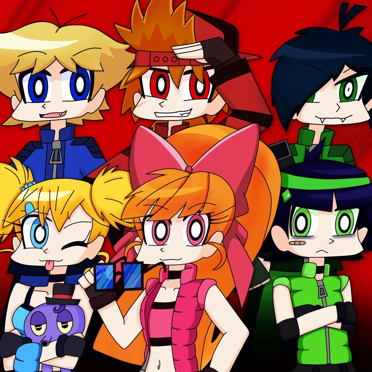 ArtStation - G&PPG Powerpuff girls and Rowdyruff boys