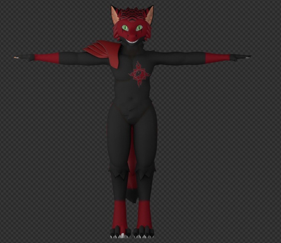 ArtStation - Red Wolf 🐺Vrchat Avatar